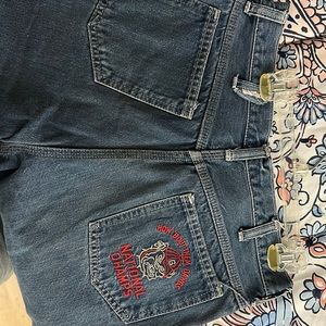 Vintage university of Georgia blue jeans